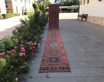 2’5 X 21.1  Ft Extra Long Runner Rug,Rug Runner,Handmade Rug Runner, Floor Rug, Hallway Long Runner,Turkish Runner Home Rug Stair Runner