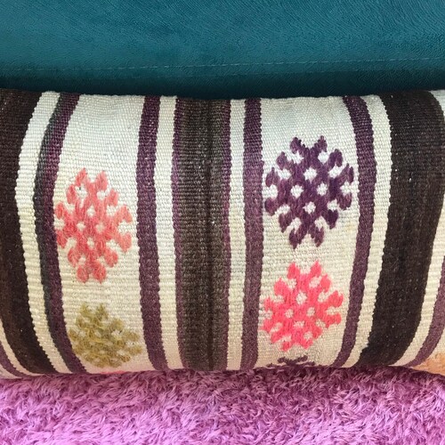 Lumbar Pillow Cover,13’8 X 22’0 Inches Boho Lumbar Pillow,Vintage Pillow Lumbar, Decorative shops Lumbar, Oushak Rug Lumbar, Throw Pillow Lumbar