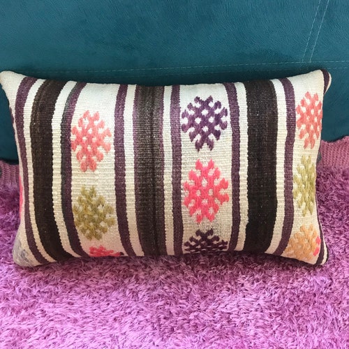 Lumbar Pillow Cover,13’8 X 22’0 Inches Boho Lumbar Pillow,Vintage Pillow Lumbar, Decorative shops Lumbar, Oushak Rug Lumbar, Throw Pillow Lumbar