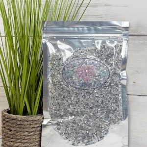 8 oz Mirror 1-3 mm Irregular Crushed Broken Glass, Shattered Glass for Resin, Glass Geode, Resin Art Materials, Glass Chips