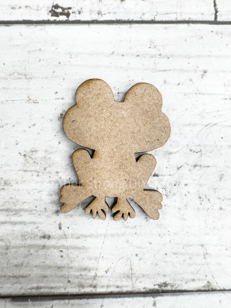 Toad Shape Mini Frog Toad Wood Shapes Set | Wood Cutouts | Frog Decor | Wooden ...