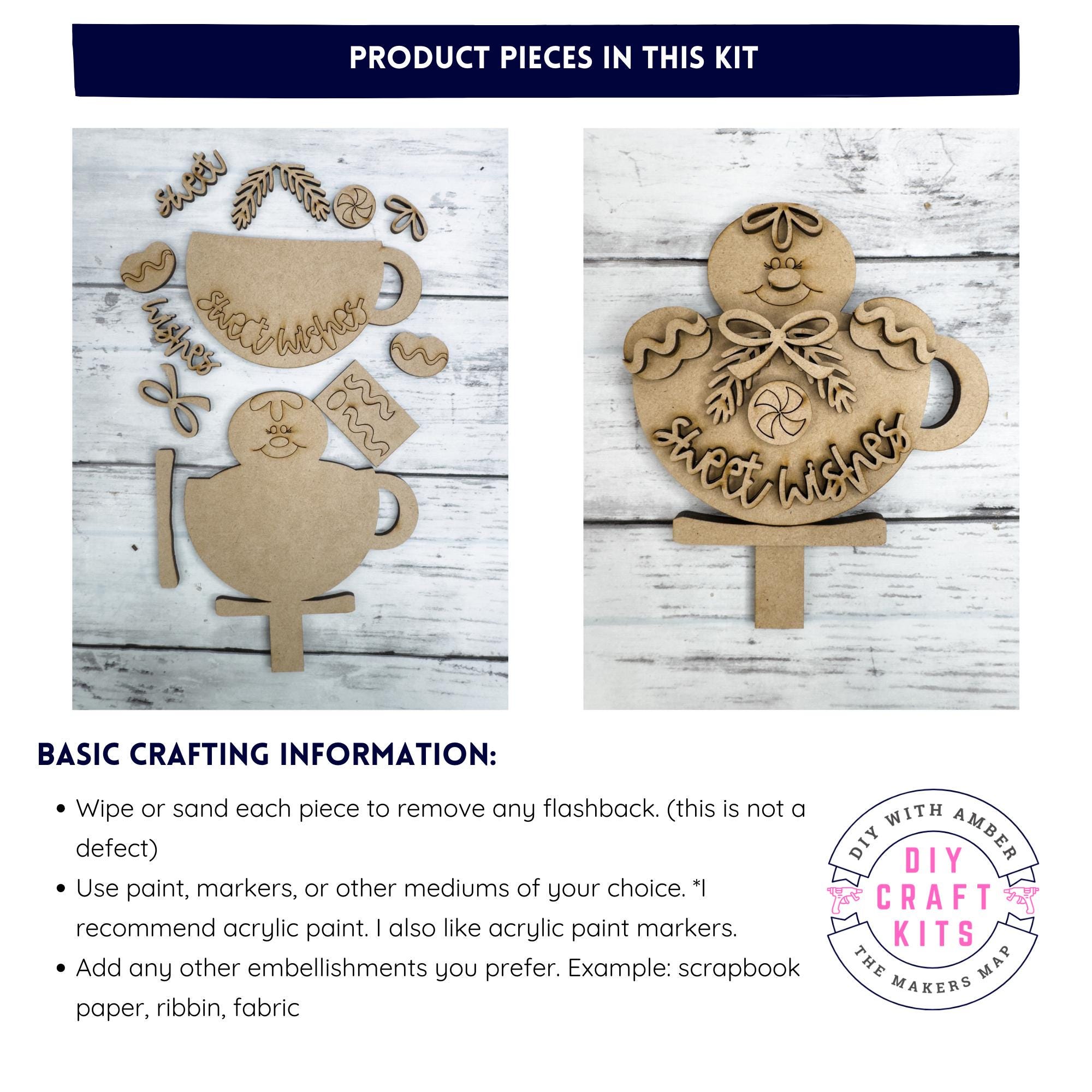 Sweet Wishes Gingerbread Insert for Interchangeable Spindle Base ...