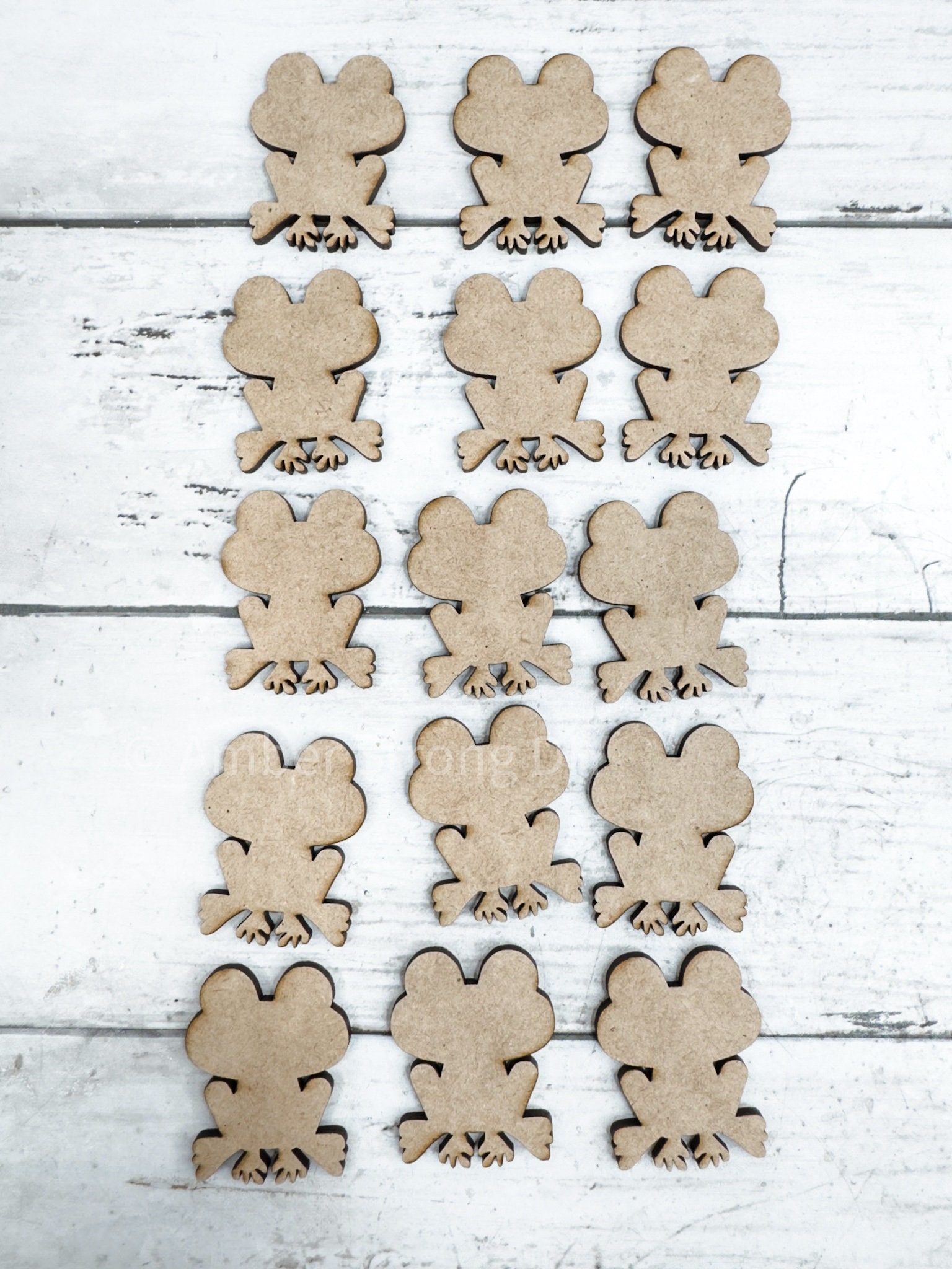 Toad Shape Mini Frog Toad Wood Shapes Set | Wood Cutouts | Frog Decor | Wooden ...