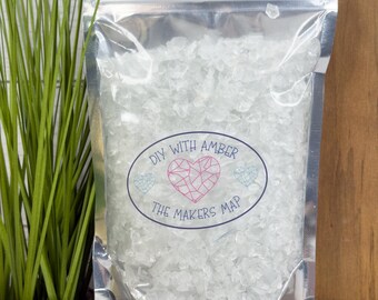 16 oz Chunky Crystal 3-6 mm Irregular Crushed Broken Glass, Broken Glass for Resin, Glass Geode, Resin Art Materials, Glass Chips, Shattered