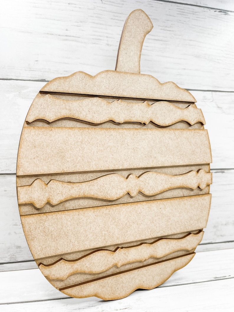 Spindle Pumpkins Crafting DIY Kit | Unfinished Wood Craft Kit | Paint ...