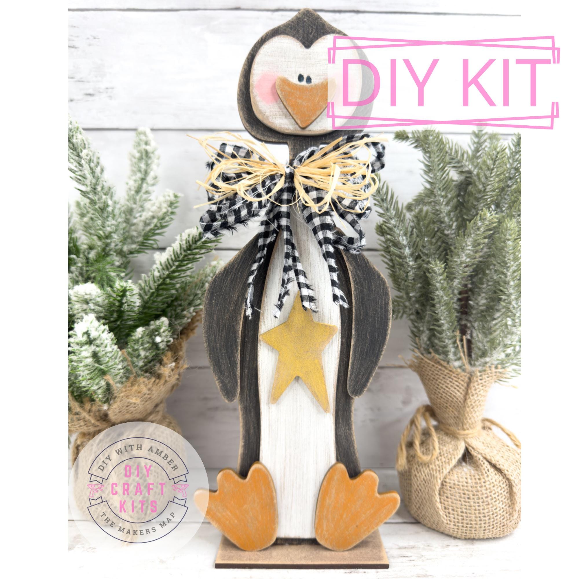 38 Penguin Crafts: Fun and Creative Ideas for the Whole Family 15 Skinny Penguin DIY Craft Kit Paint Your Own Winter Seasonal Decor…