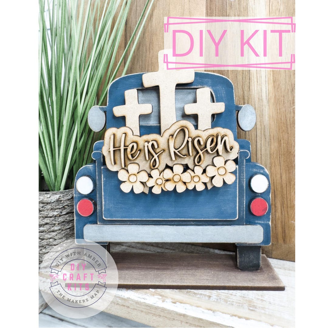 He is Risen Crosses Hugger DIY Craft Kit | Religious Easter Seasonal ...