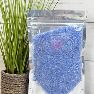 8 oz Daydream Blue 1-3 mm Irregular Crushed Broken Glass, Shattered Glass for Resin, Glass Geode, Resin Art Materials, Glass Chips