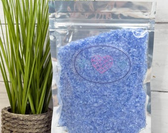8 oz Daydream Blue 1-3 mm Irregular Crushed Broken Glass, Shattered Glass for Resin, Glass Geode, Resin Art Materials, Glass Chips