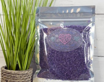 8 oz Purple Reign 1-3 mm Irregular Crushed Broken Glass, Shattered Glass for Resin, Glass Geode, Resin Art Materials, Glass Chips