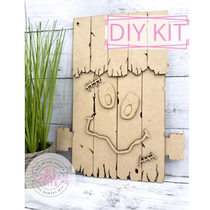 Frankensteins Monster Plank Leaner DIY Craft Kit | Unique Halloween Decor | Indoors Halloween Decorations | Spooky Season | Adult Crafting