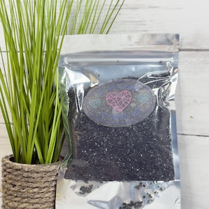 8 oz Cosmic Coal 1-3 mm Irregular Crushed Broken Glass, Shattered Glass for Resin, Glass Geode, Resin Art Materials, Glass Chips