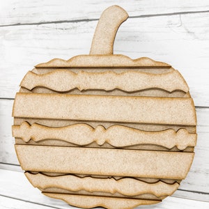 Spindle Pumpkins Crafting DIY Kit | Unfinished Wood Craft Kit | Paint ...