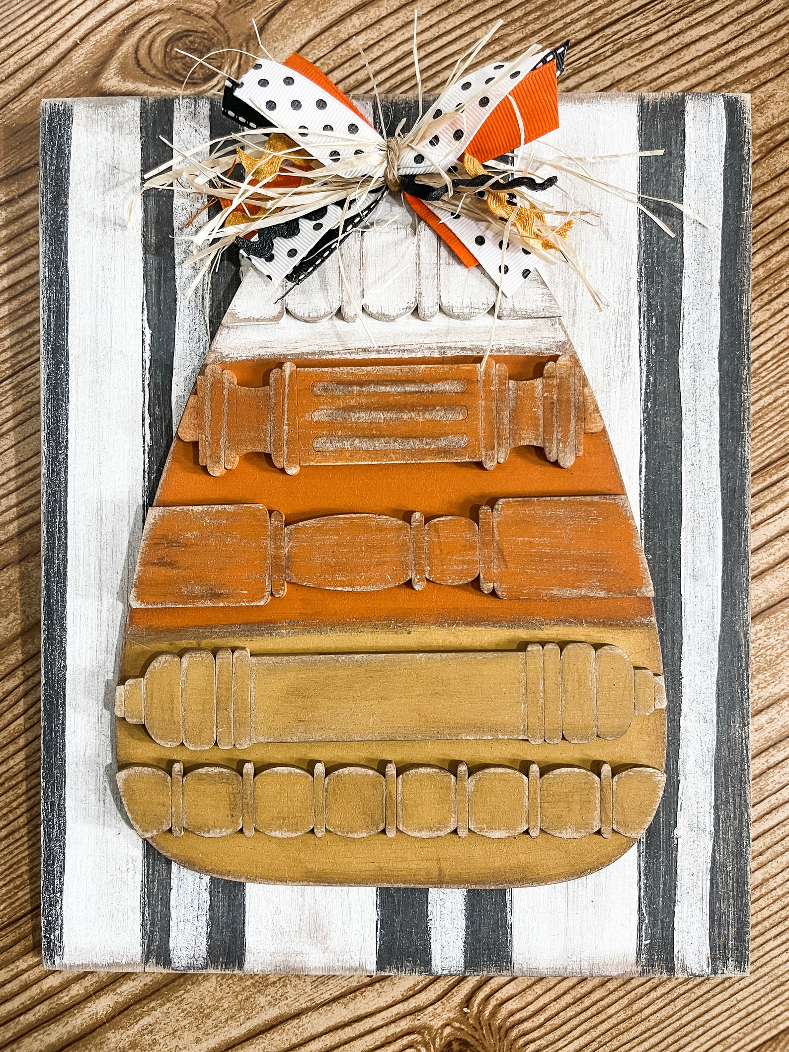 Spindle Candy Corn DIY Craft Kit | Wooden Fall Decor | Autumn Fall ...