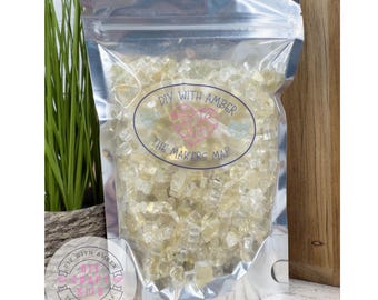 16 oz Gold Rush Reflective 1/4 in Irregular Crushed Broken Glass, Shattered Glass for Resin, Glass Geode, Resin Art Materials, Glass Chips