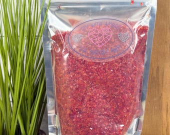 16 oz Ruby Red 1-3 mm Irregular Crushed Broken Glass, Broken Glass for Resin, Glass Geode, Resin Art Materials, Glass Chips, Shattered