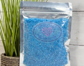 8 oz Tidal Wave Turquoise 1-3 mm Irregular Crushed Broken Glass, Shattered Glass for Resin, Glass Geode, Resin Art Materials, Glass Chips