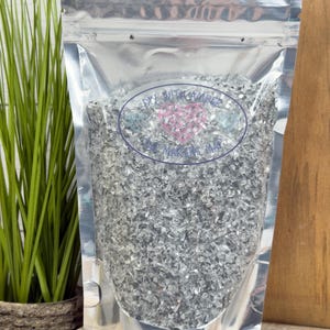 16 oz Mirror 1-3 mm Irregular Crushed Broken Glass, Broken Glass for Resin, Glass Geode, Resin Art Materials, Glass Chips Shattered