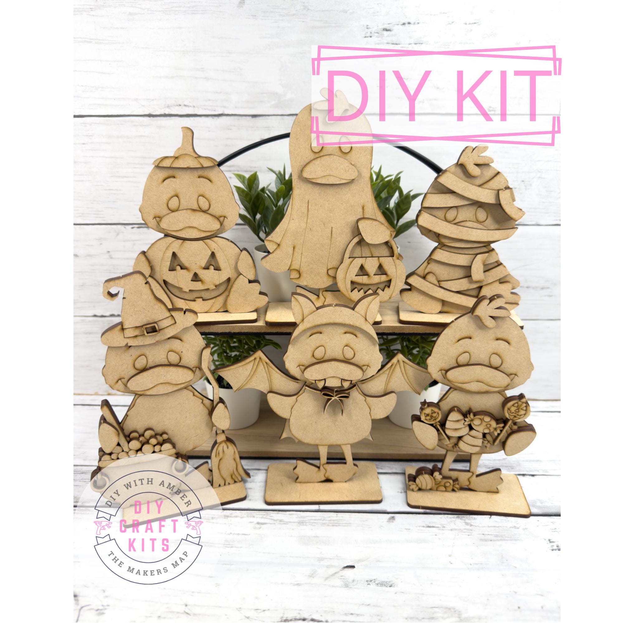 39 Creative Mummy Crafts for Kids: Super Simple & Fun! 19 Halloween Ducks Sitter Set DIY Craft Kit Halloween Tiered Tray…
