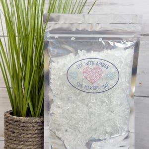 8 oz Chunky Crystal 3-6 mm Irregular Crushed Broken Glass, Shattered Glass for Resin, Glass Geode, Resin Art Materials, Glass Chips