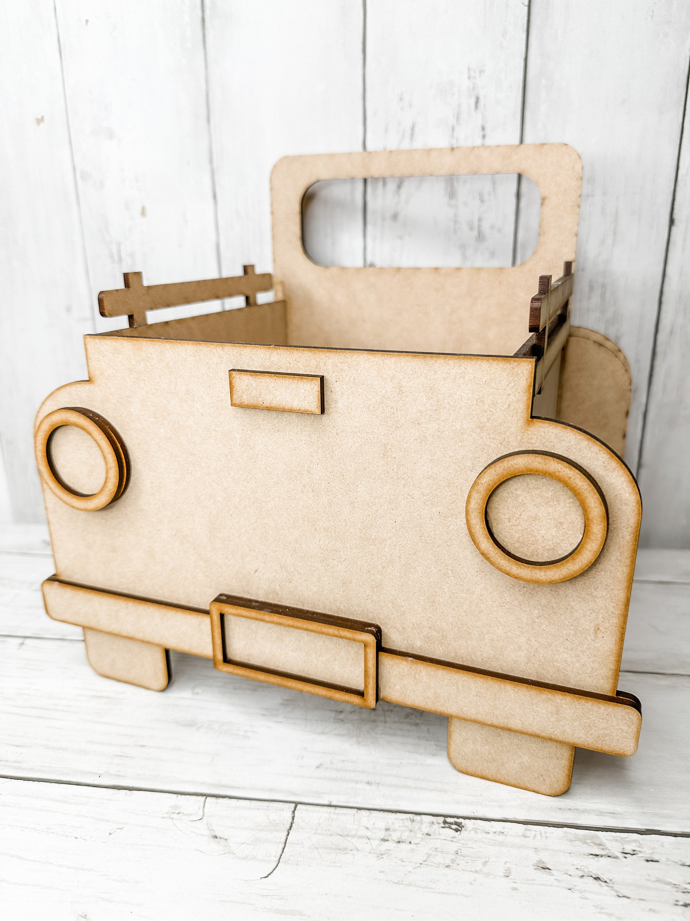 Vintage Truck Planter Box DIY Craft Kit Shelf Decor Etsy