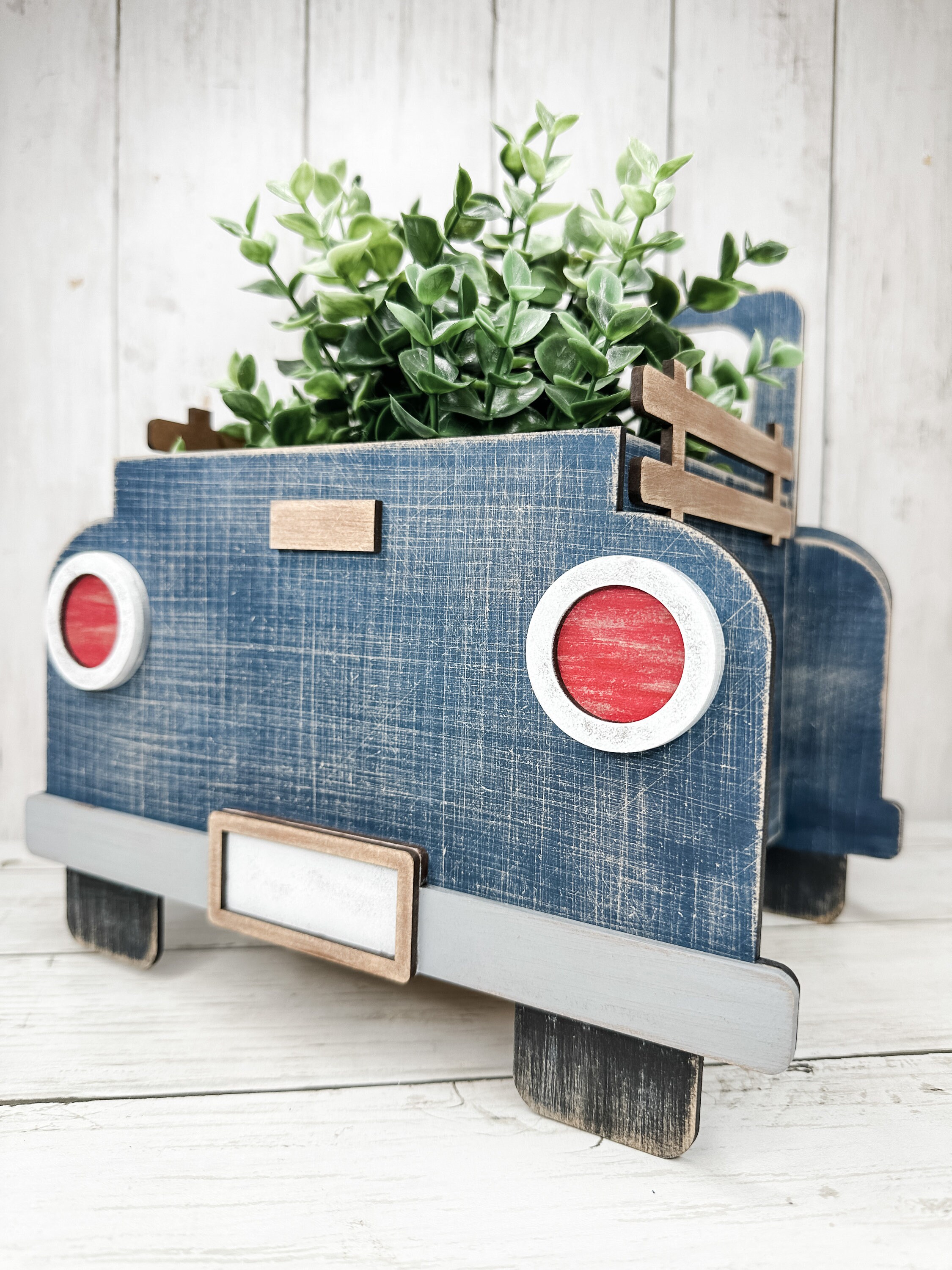 Vintage Truck Planter Box DIY Craft Kit Shelf Decor Etsy
