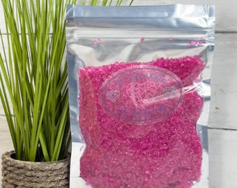 8 oz Pink Pop 1-3 mm Irregular Crushed Broken Glass, Shattered Glass for Resin, Glass Geode, Resin Art Materials, Glass Chips