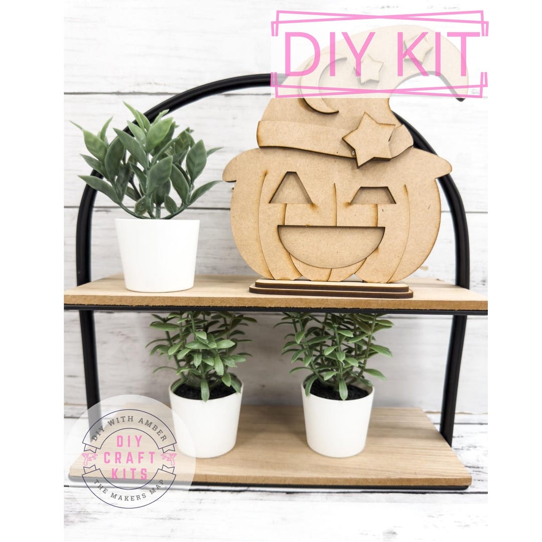 Melrose International Jack o Lantern Shelf Sitter (Set of 3) main image 1