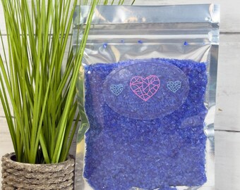 8 oz Royal Blue 1-3 mm Irregular Crushed Broken Glass, Shattered Glass for Resin, Glass Geode, Resin Art Materials, Glass Chips