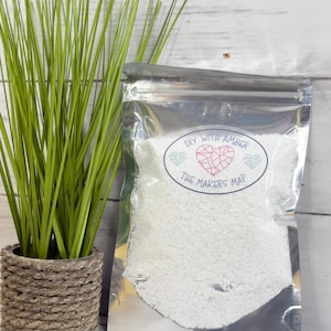 8 oz Snow Cap White 1-3 mm Irregular Crushed Broken Glass, Shattered Glass for Resin, Glass Geode, Resin Art Materials, Glass Chips