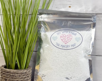 8 oz Snow Cap White 1-3 mm Irregular Crushed Broken Glass, Shattered Glass for Resin, Glass Geode, Resin Art Materials, Glass Chips