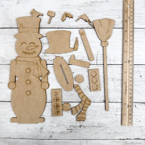 Snowman Nutcracker DIY Craft Kit | Paint Your Own | Classic Christmas ...