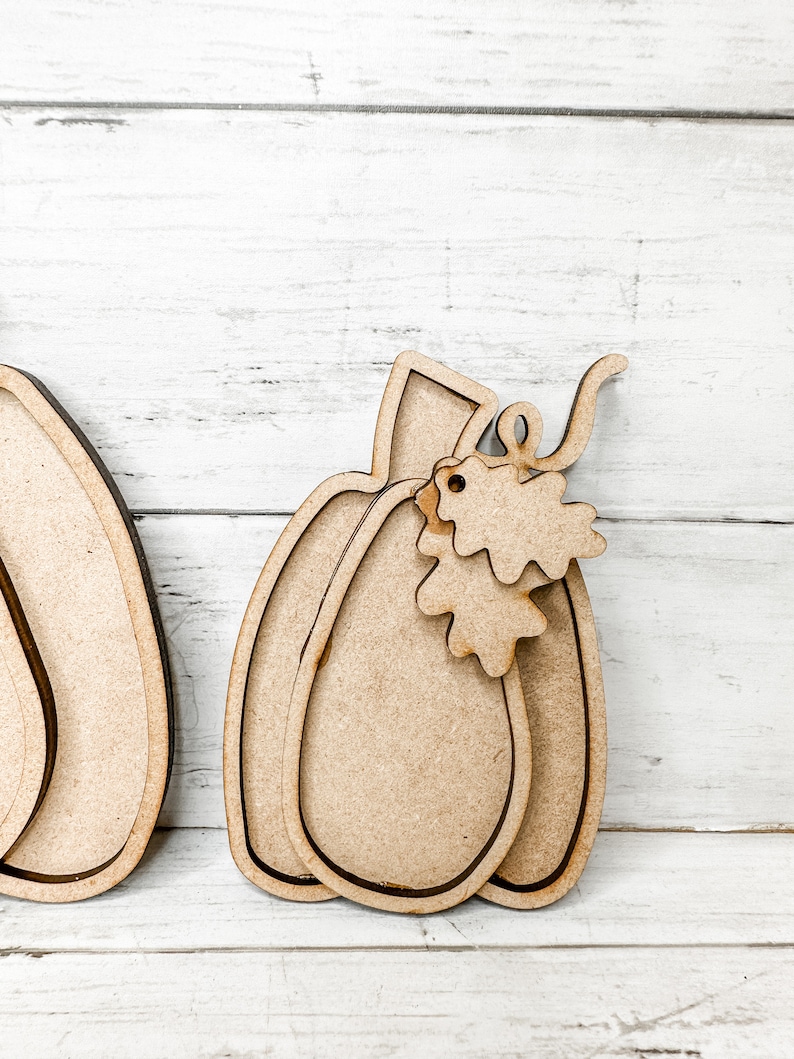 Framed Pumpkins DIY Craft Kit | Tiered Tray Pumpkin | Wooden Fall Decor ...