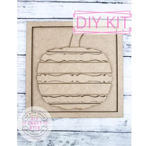 Spindle Pumpkin Sign DIY Kit | Unfinished Wood, Fall Decor