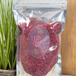 16 oz Firestorm Red 1-3 mm Irregular Crushed Broken Glass, Shattered Glass for Resin, Glass Geode, Resin Art Materials, Glass Chips