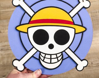 Jolly Roger One Piece 9 Inch Round Door Hanger Sign DIY Craft Kit