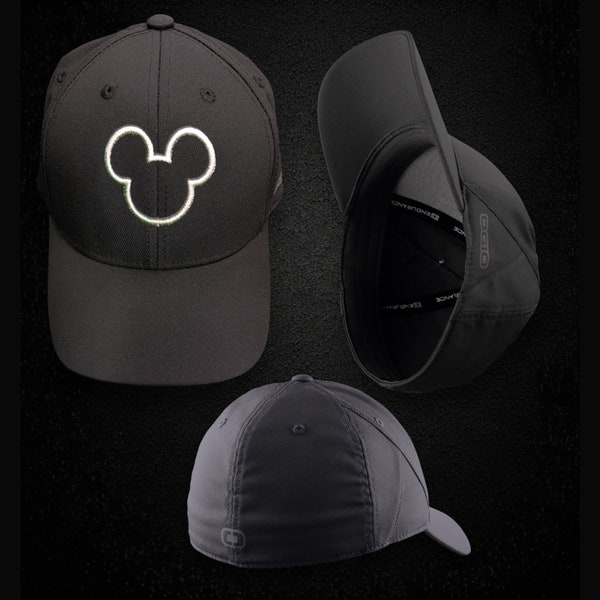Fitted Mouse OGIO Stretch Cap Puff Embroidered