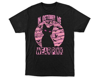 Wear Pink in October T-shirt | Black