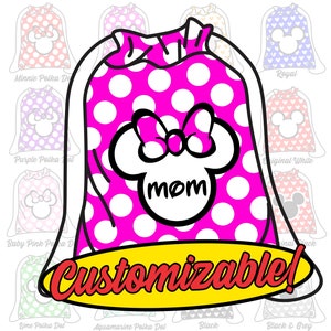 Magic Mouse Tote Drawstring Poly Bags Team Bags Show Bags Polyester Bags Custom Bags Customizable image 4