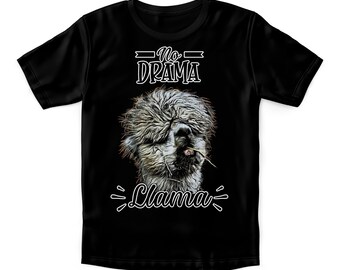 No Drama Llama T-shirt | Black