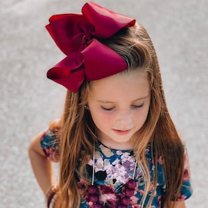 Big 8-inch Texas Hair Bow with alligator clip