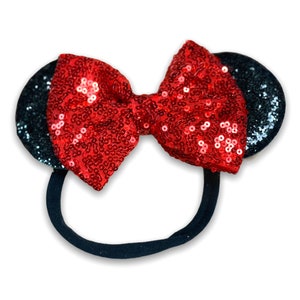 Mouse Sequin Nylon Stretchy Headband All Ages | 8 styles