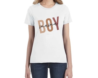 Boy Mama T-shirt | White