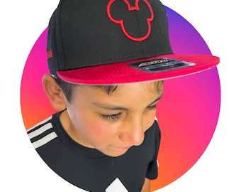 Mouse Embroidered Puff Hats Customizable | Youth & Adult