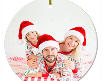Full Color 2 Sided Custom Ceramic Large 3-inch Ornament