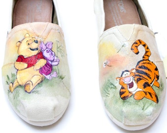 Custom Hand Painted Winnie The Pooh Shoes