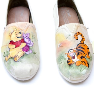 Custom Hand Painted Winnie The Pooh Shoes