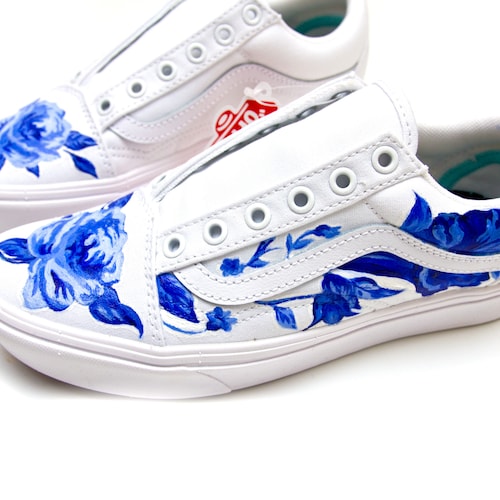 blue custom vans