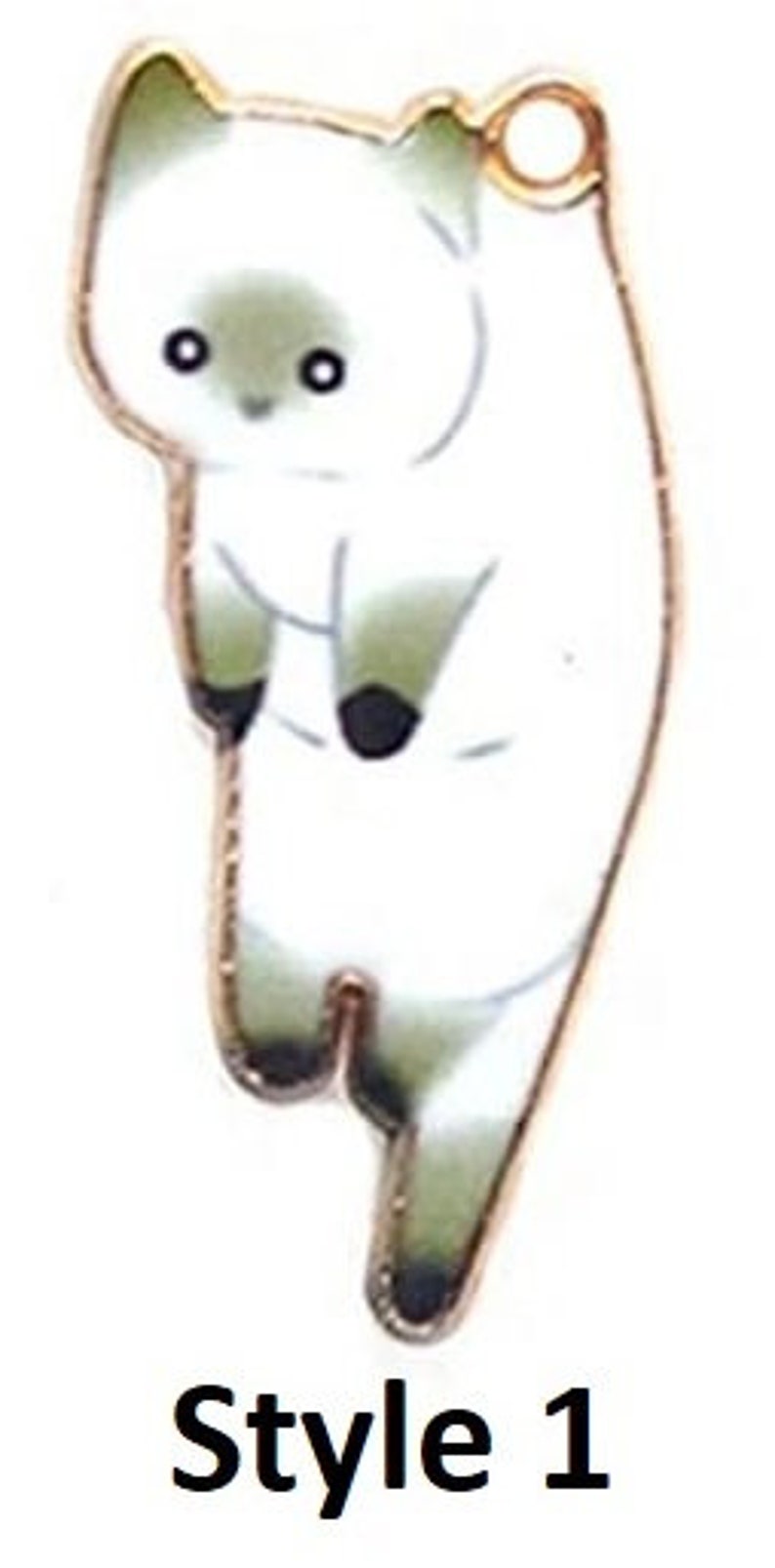 Tea Infuser with Hanging Kitty Enamel Charms in a lovely gift bag image 4