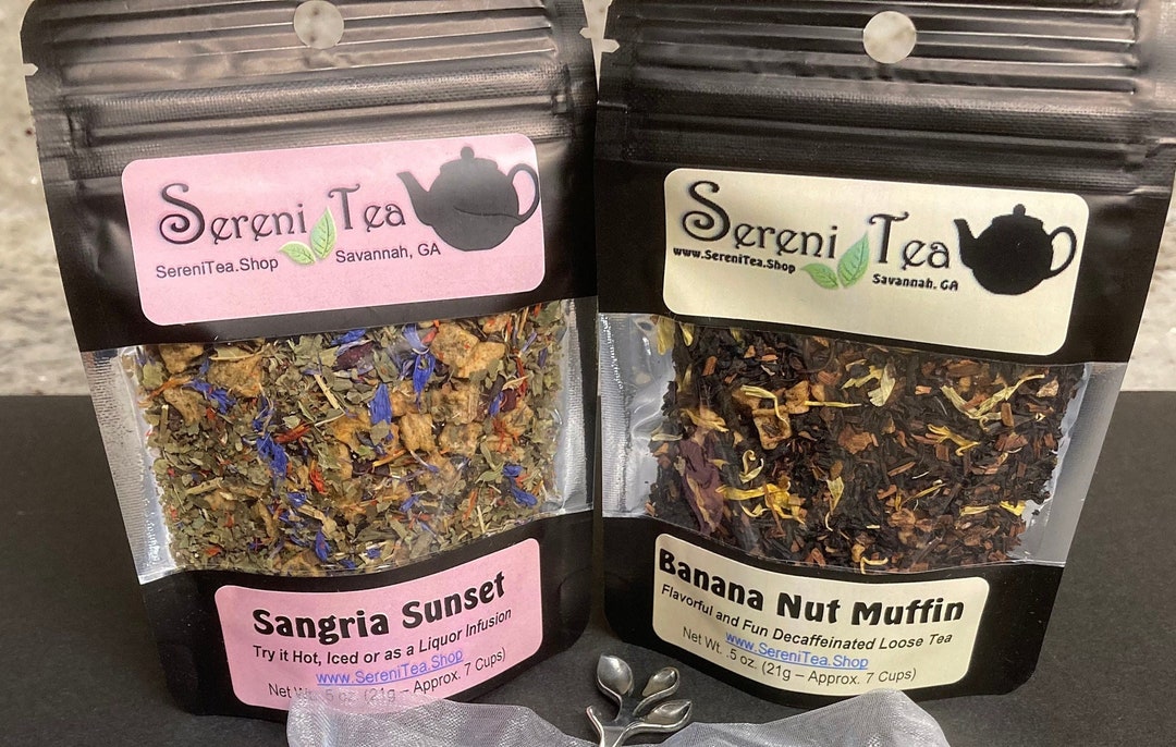 Loose Tea Sampler Your Choice of Two Halfoz. Loose Leaf Teas With 15
